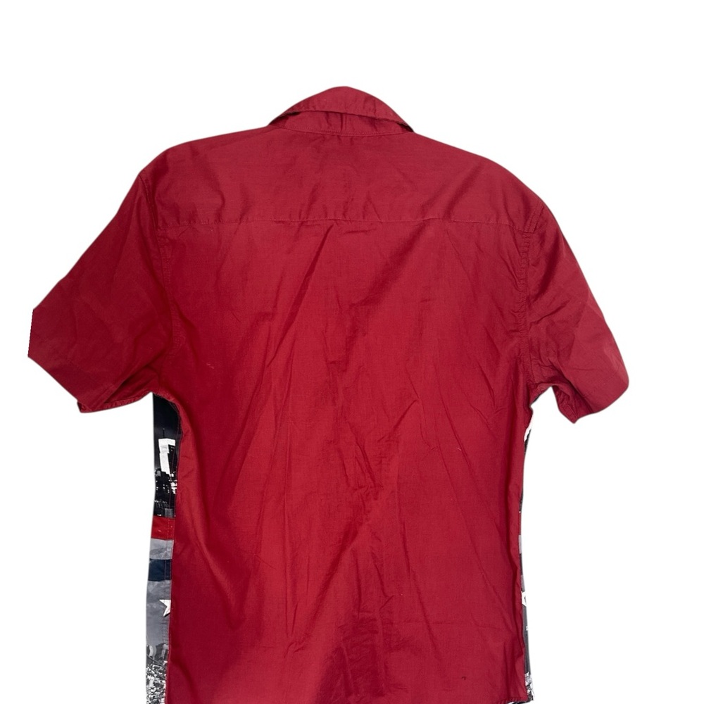 Carbon Men's Button Up Shirt‎ XL USA NYC Libery America 4th July Patriotic - Picture 4 of 6